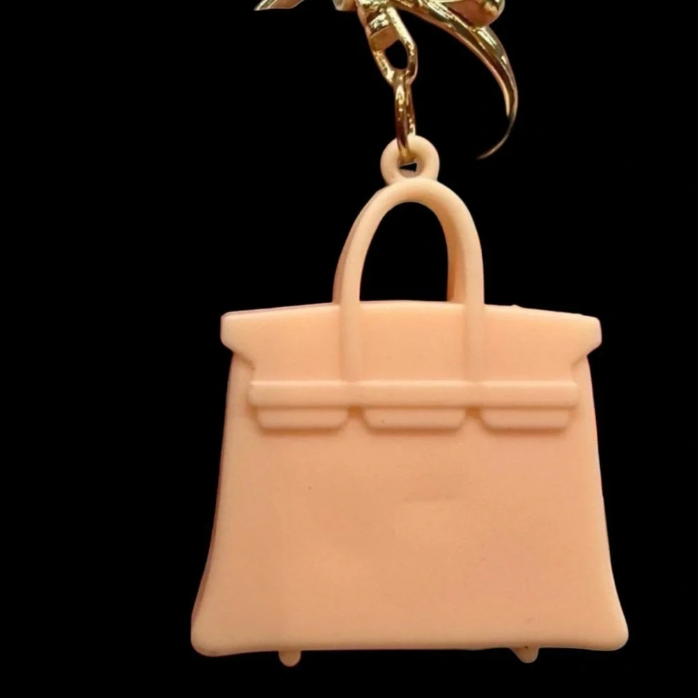 Mini 3D Silicone Purse Keychain Bag Charm Designer Inspired Gift Box